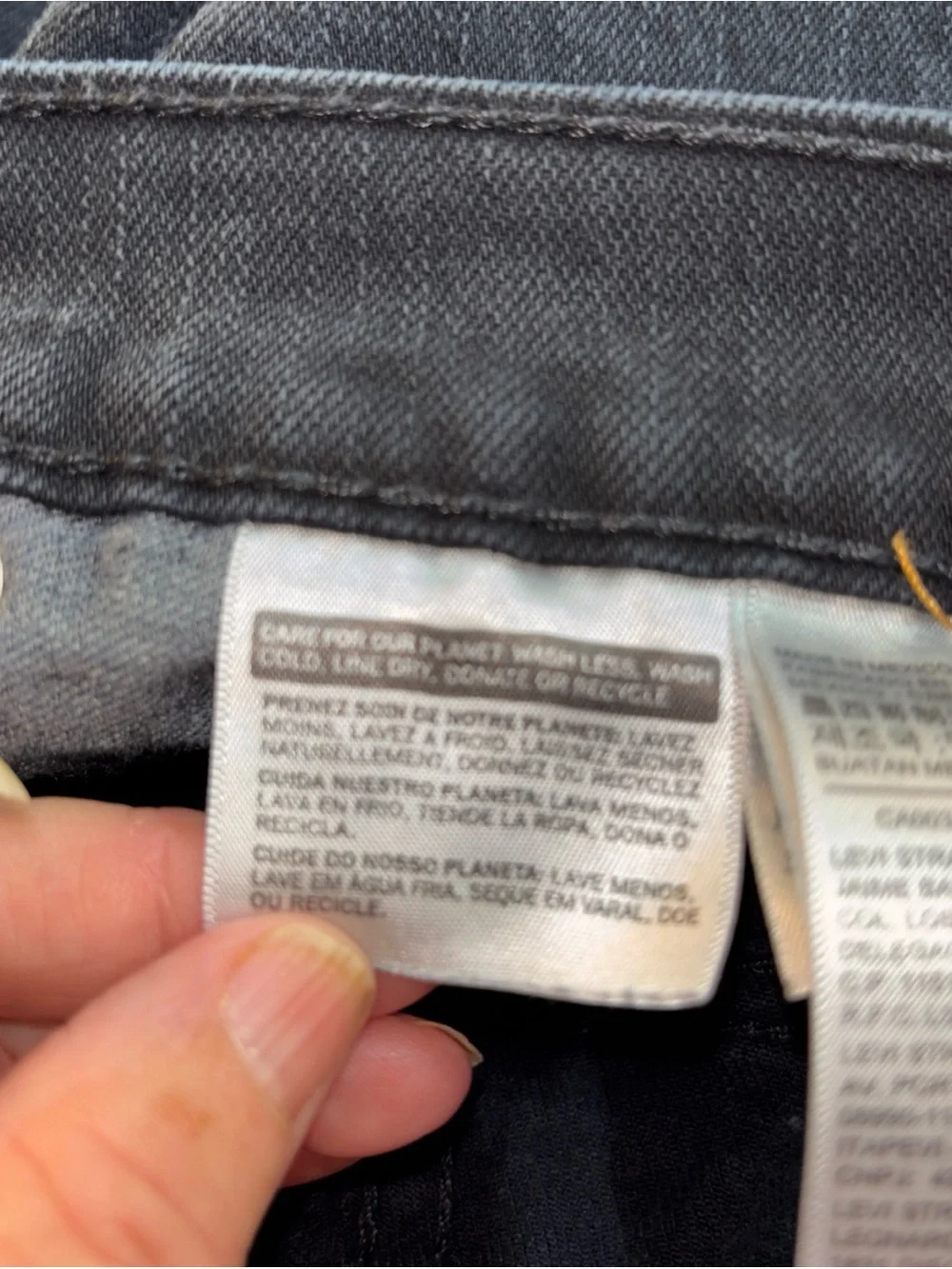 Levi's Black Denim Jeans with Leather Patch Mens. J-14